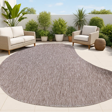 Evan Modern Rustic Organic Curve Indoor/Outdoor Area Rug